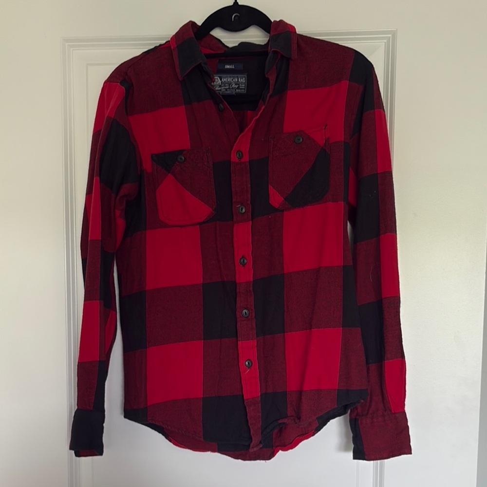 American Rag Red and Black Flannel